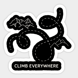 Climb Everywhere Sticker